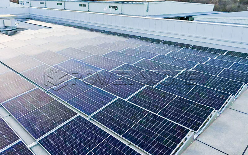 Aluminum Ballasted Flat Roof Mounting System In Japan