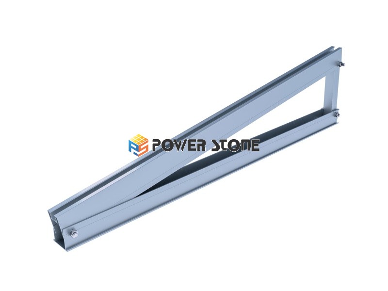 Fixed angle solar flat roof mounting