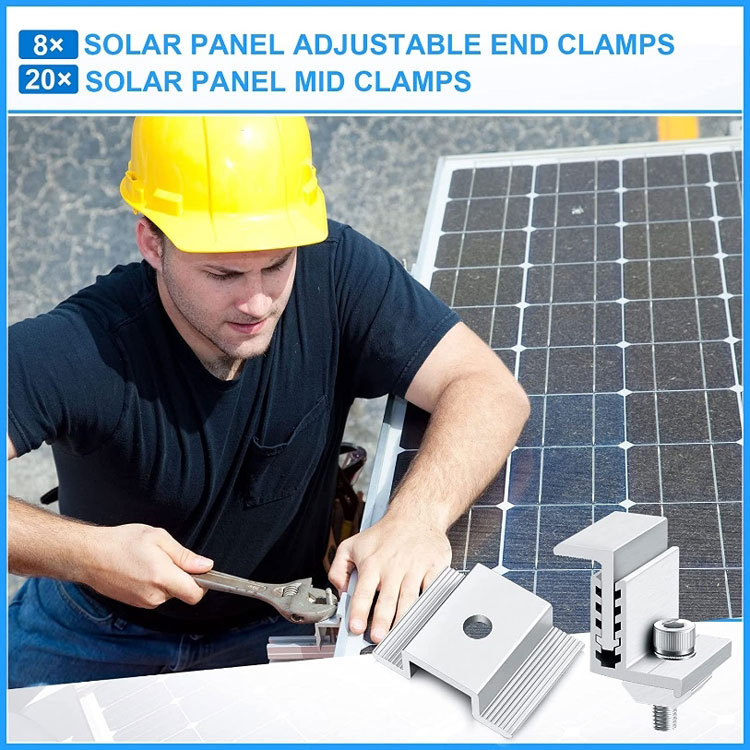 Aluminum Solar Adjustable End Clamp