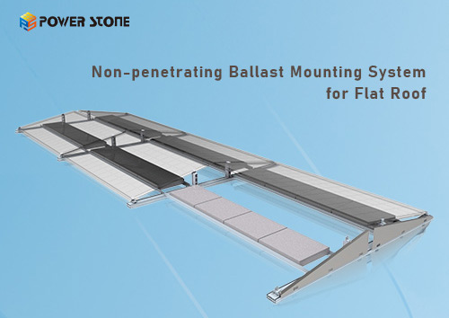 Non-penetrating Ballast Mounting System for Flat Roof