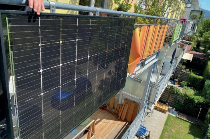 Residential Balcony Solar Panel Installation