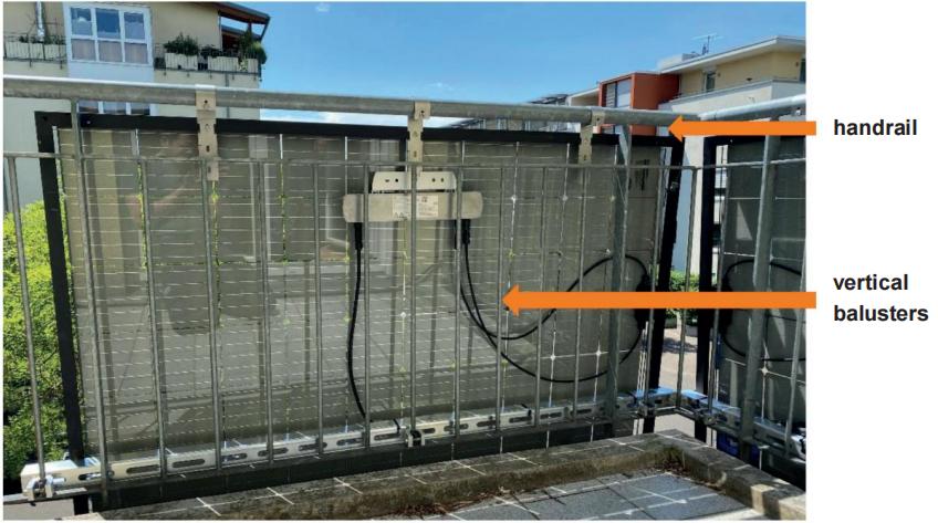 balcony solar panel mounting