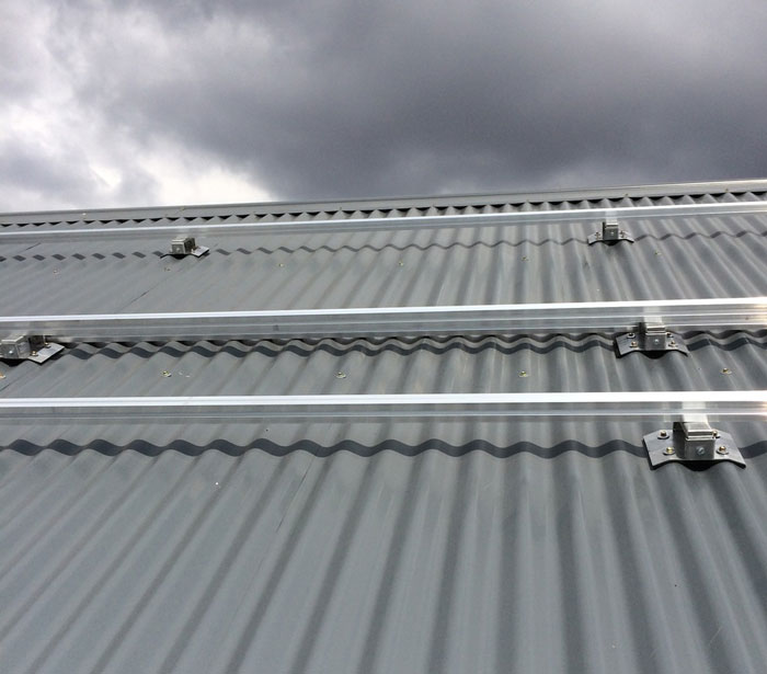 solar panel mounting solution for tile roofs