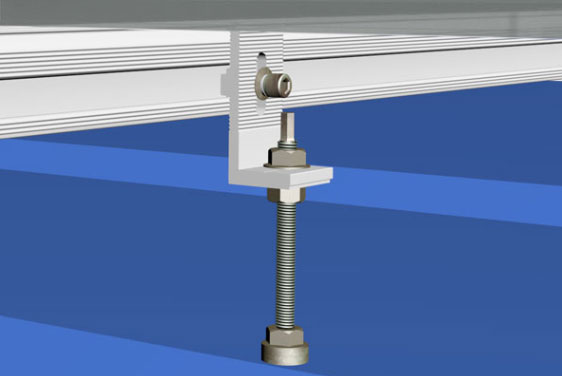 solar panel mounting solution for tile roofs