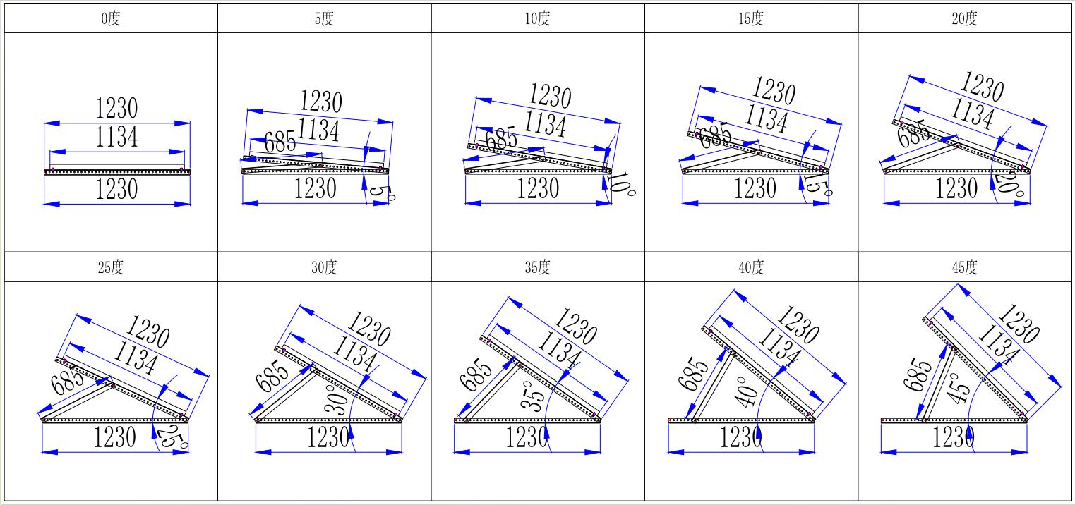 Adjustable tilt ballast solar mount