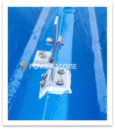 L bracket solar module mounting