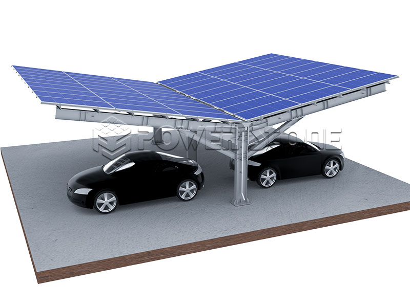 Solar carport mounting ground