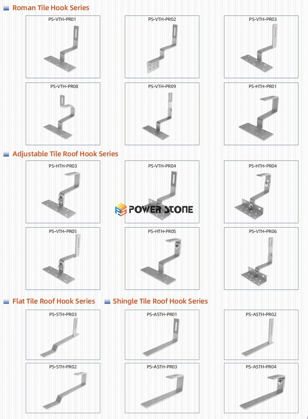 solar tile roof hook
