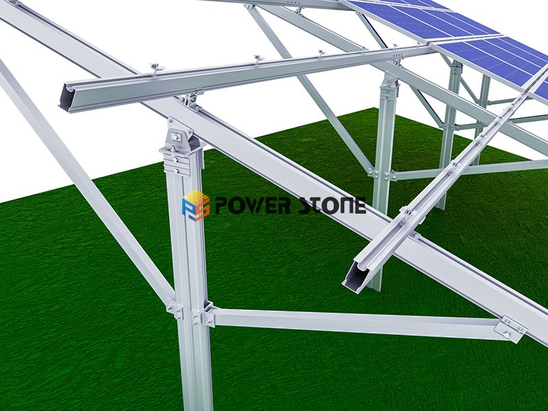 Single-post solar mounting