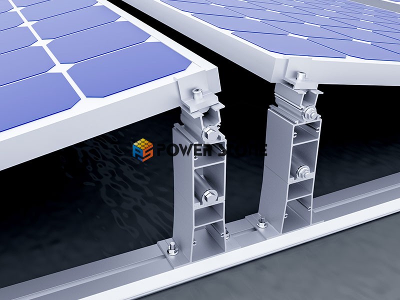 10 degrees solar ballasted mounting
