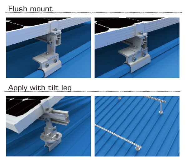 solar hook for clay tiles