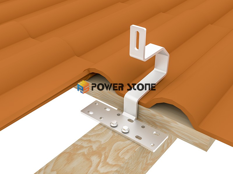 tile hook solar mounting