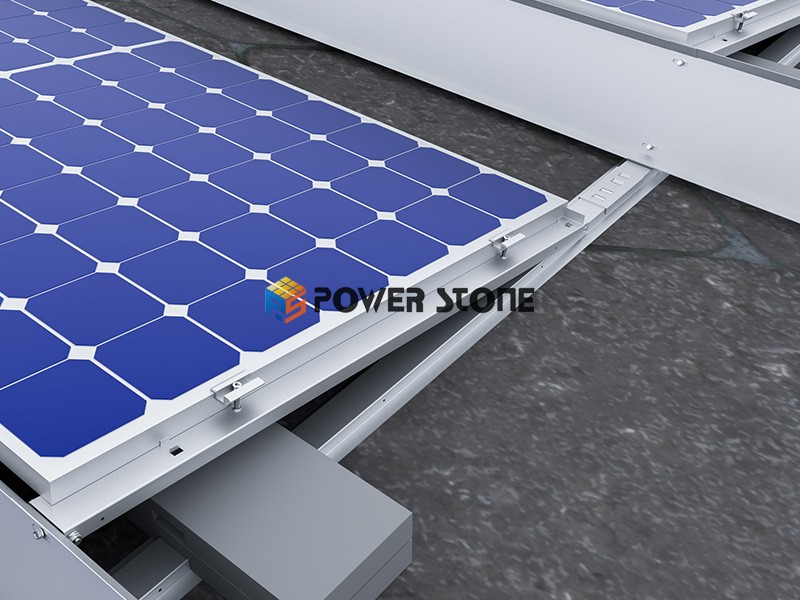 Ballasted solar racking system