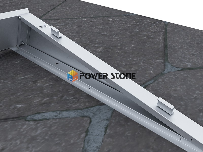 Al-Zn-Mg coated steel ballasted mounting