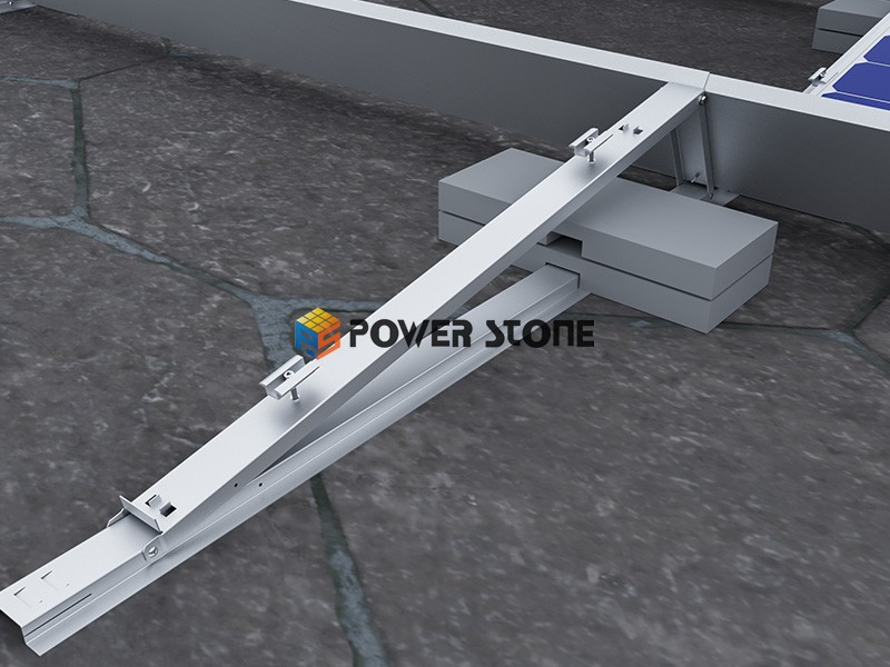Al-Zn-Mg coated steel Flat roof solar mount