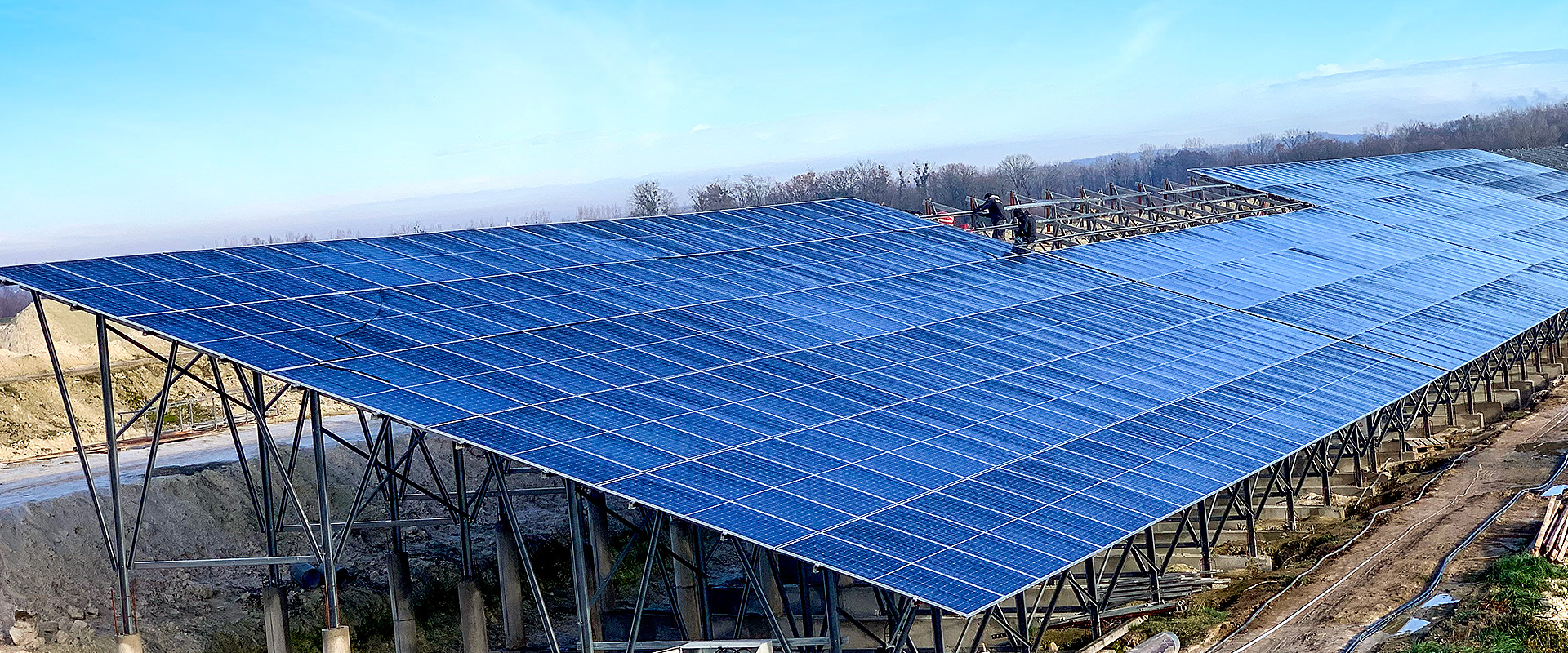Solar panel carport structure