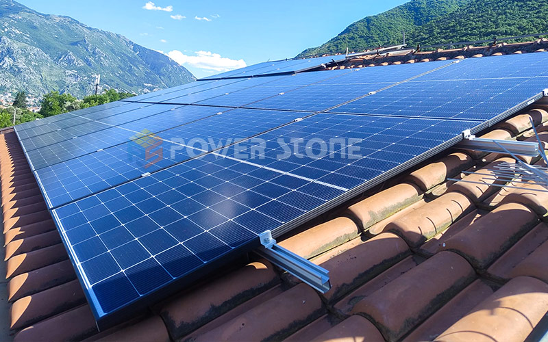 European Project solar rooftop hook mounting structures & L feet solar roof mounting