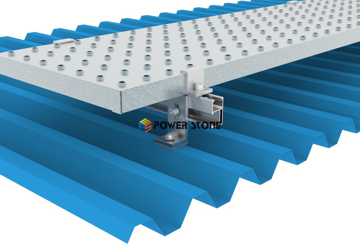 solar steel walkway