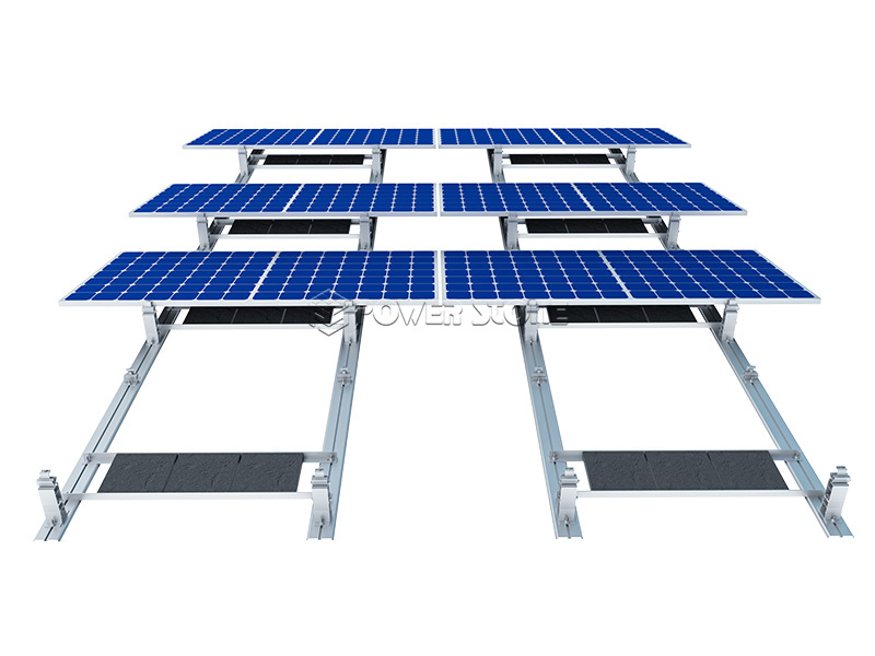 ballasted solar roof mount