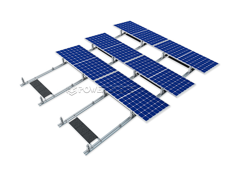 Adjustable Angle Flat Roof Mounting System