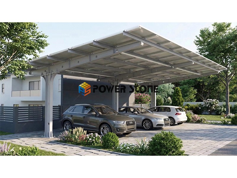 Steel Solar Carport Mounting System - Commercial & Industrial Grade