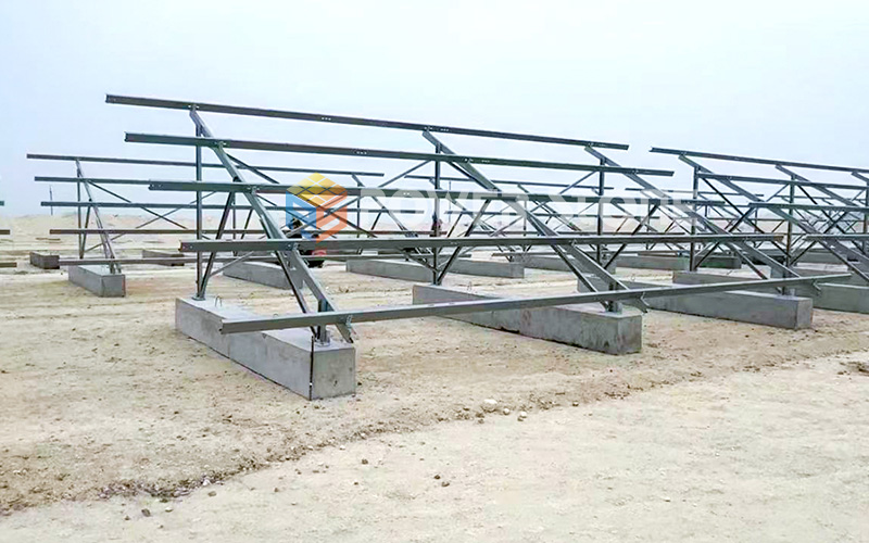 126KW Solar Ground Double Post System